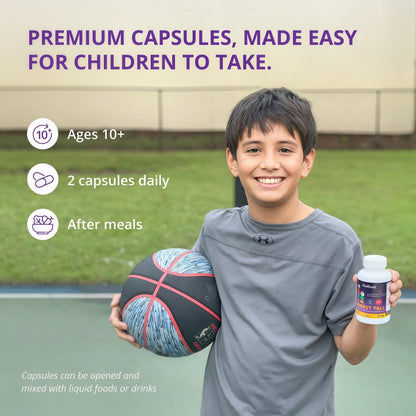 NuBest Tall 10+ Growth Support Vitamins for Kids & Teens, 60 Capsules